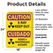 Signmission Radiation & Laser Sign, 24 in H x 18 in W, Plastic, Rectangle OS-2PACK-CR-P-1824-L-10199 - alternate 3